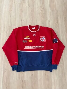 Montreal Canadiens Mitchell & Ness F1 Stable Sweatshirt, Size Large